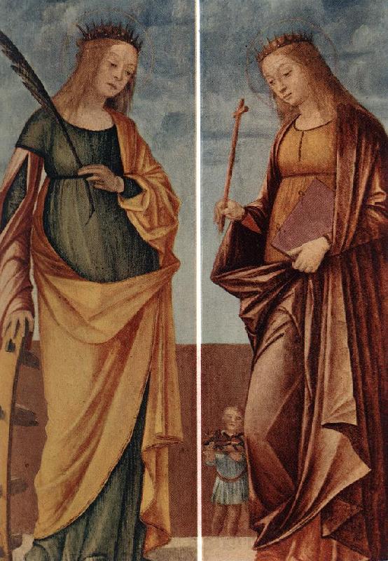 CARPACCIO, Vittore St Catherine of Alexandria and St Veneranda dfg Norge oil painting art
